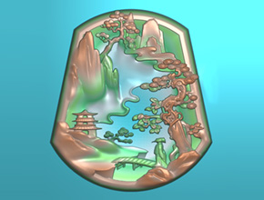 山水精雕玉雕图纸下载_全自动玉石电脑雕刻机厂