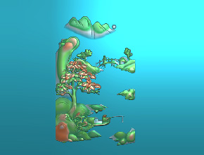 玉器雕刻加工电脑山水玉雕图案大全_玉鼎享刻雕