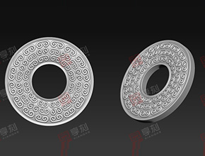 仿古玉佩平安扣玉石雕刻图案_玉环雕刻机厂家