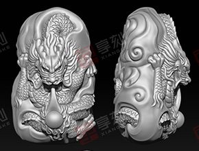 龙吐珠玉石雕刻加工图案大全_享刻数控玉雕机厂