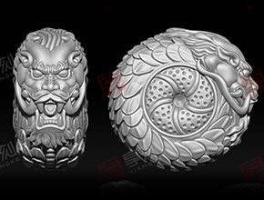 新款龙款平安扣玉雕图案_翡翠雕刻机享刻品牌厂