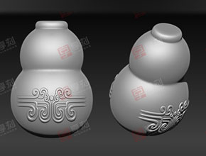 金银玉石葫芦电脑雕刻图案_享刻饰品雕刻机厂家