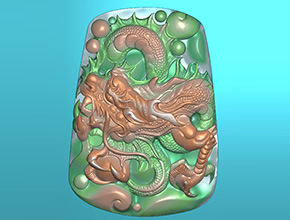 墨翠龙牌玉雕图纸欣赏_享刻玉雕工具厂家