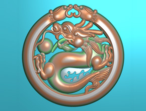 镂空玉佩龙牌玉石雕刻图纸_玉石雕刻工具厂家