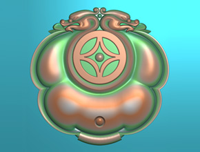 仿古兽龙牌玉石精雕图纸下载_自动玉雕工具厂家