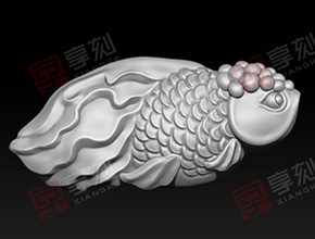 金鱼玉石精雕图大全下载_享刻数控玉雕机厂家