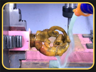 玉石电脑雕刻机操作视频过程_享刻YD4040玉雕机