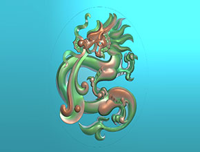 玉石仿古龙精雕图_享刻玉鼎雕刻机厂家