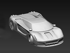 跑车模型精雕图纸_小型CNC数控雕刻机厂家