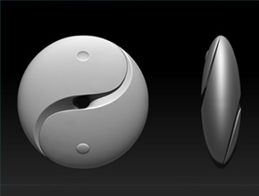 太极工艺品挂件玉器精雕图_享刻小型工艺品雕刻