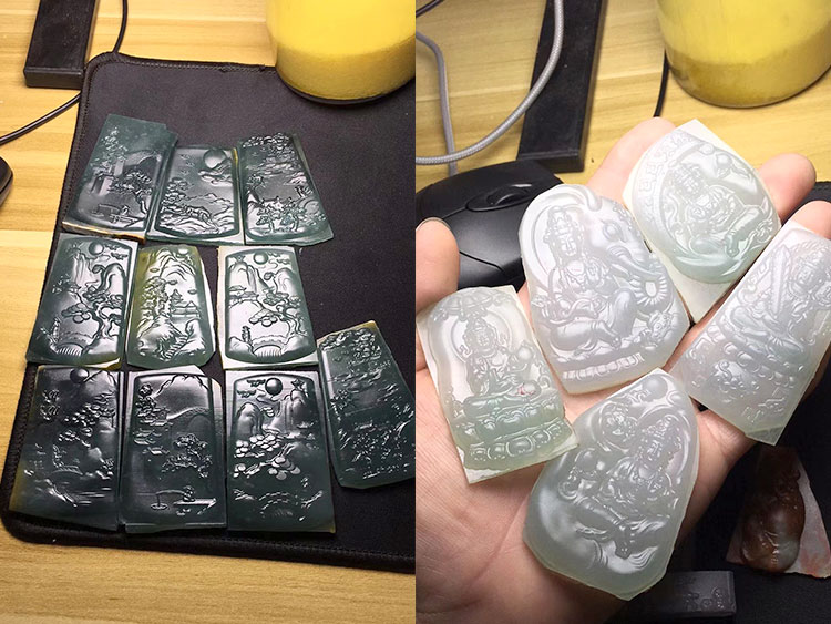 翡翠机雕设备清晰