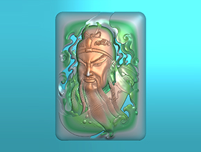 威武的关公玉雕图纸_享刻数控精雕雕刻机厂家