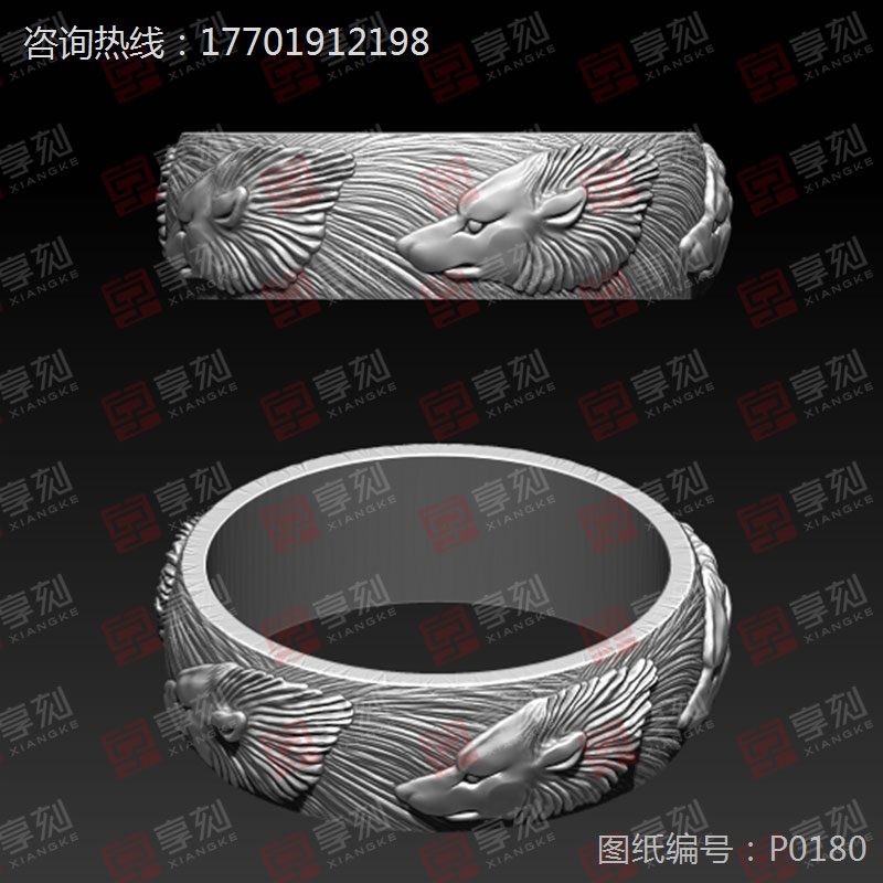 手镯雕刻花精雕图大全