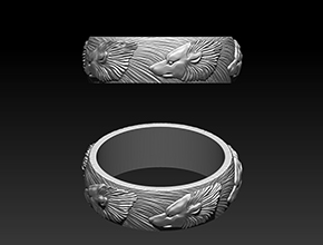 手镯雕刻花精雕图大全_享刻K20手镯雕花机