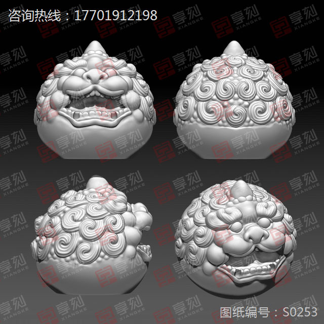 貔貅珠子摆件精雕图