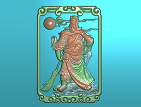 海量关羽题材玉石精雕图下载_享刻玉石电脑雕刻