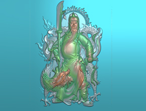 关羽系列精雕图下载_享刻玉器电脑雕刻机厂家