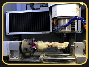 YD4040玉石雕刻机加工黄杨木美女摆件案例