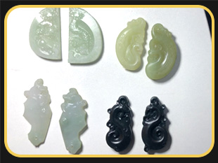 YD4030电脑玉石雕刻机,批量加工龙凤玉石对牌案例