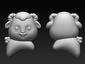 小羊饰品雕刻精雕图纸_享刻玉石雕刻机厂家