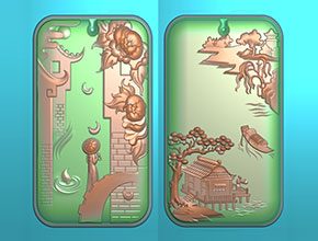 好看的青玉山水雕刻图案_享刻玉石雕刻机厂家