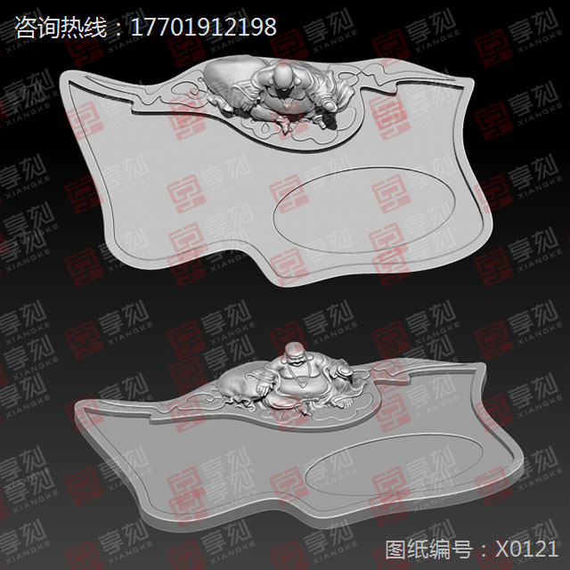 茶盘模型精雕图