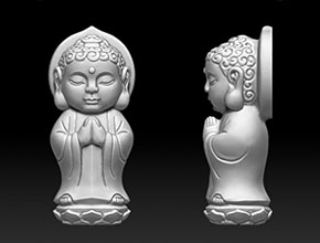 宝宝佛模型精雕图纸_享刻玉石雕刻机厂家