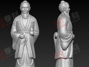 孙思邈立体三维精雕模型图_玉石加工设备厂家