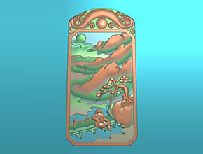 好看的玉石山水精雕图纸大全_数控玉石雕刻机厂