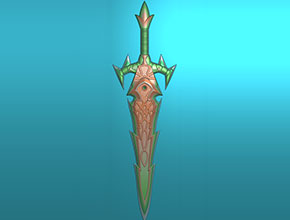 魔剑玉石精雕模型图纸下载_玉石雕刻工具设备厂