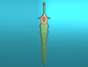 好看的宝剑精雕模型图纸下载_玉石雕刻工具设备