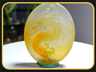 玛瑙龙牌挂件自动化加工案例_享刻K20精雕