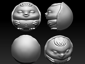 十二生肖公鸡珠子精雕模型图_玉石雕刻工具大全