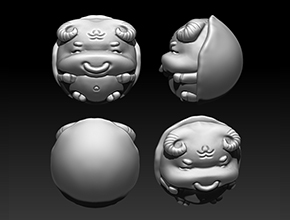 十二生肖金牛珠子精雕模型图_玉石雕刻工具大全