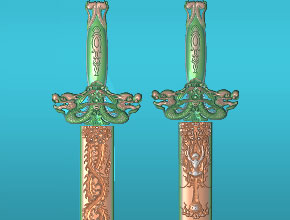 上方宝剑精雕模型图纸_自动玉石雕刻工具大全厂