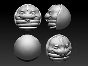 十二生肖蛇珠精雕模型图纸_自动玉石雕刻工具大