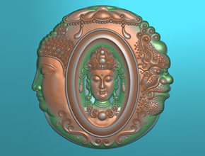 翡翠一念之间吊坠精雕图纸_玉石雕刻机精雕机厂