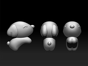 小狗吊坠饰品精雕模型图纸_首饰雕刻机厂家