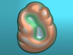 抽象翡翠吊坠精雕模型图_玉器雕刻机厂家