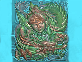 赵云玉雕电脑模型精雕图_翡翠雕刻机厂家