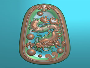 龙戏珠电脑玉雕精雕图_玉石雕刻机厂家