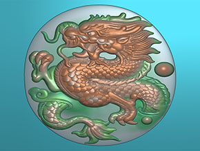 古玉龙款电脑精雕图_玉石雕刻机厂家