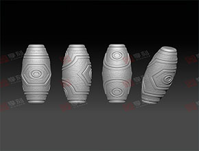 三眼天珠雕刻模型精雕图_全自动珠子雕刻机厂家