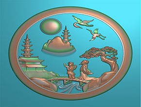 山水精雕电脑玉雕图纸_全自动翡翠雕刻机厂家