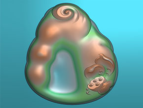 禅意翡翠玉雕精雕模型图_全自动翡翠雕刻机厂家
