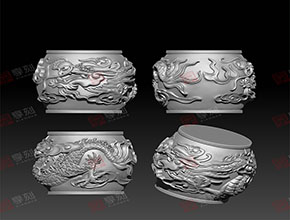 龙鼓珠子玉石精雕模型图_全自动珠子雕刻机厂家