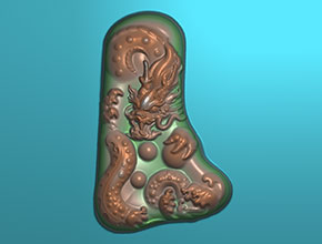 猛龙戏珠玉雕精雕图纸_全自动玉石雕刻机厂家