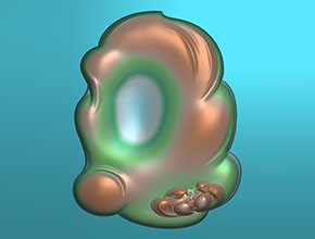 翡翠玛瑙禅意玉石玉雕图纸下载_数控玉石雕刻机