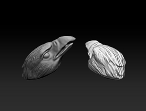 鹰头吊坠精雕模型STL玉雕电脑_饰品配饰雕刻机厂