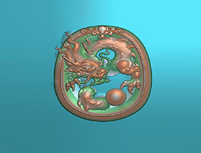 精致翡翠龙牌电脑雕刻图纸_电脑玉石雕刻机厂家